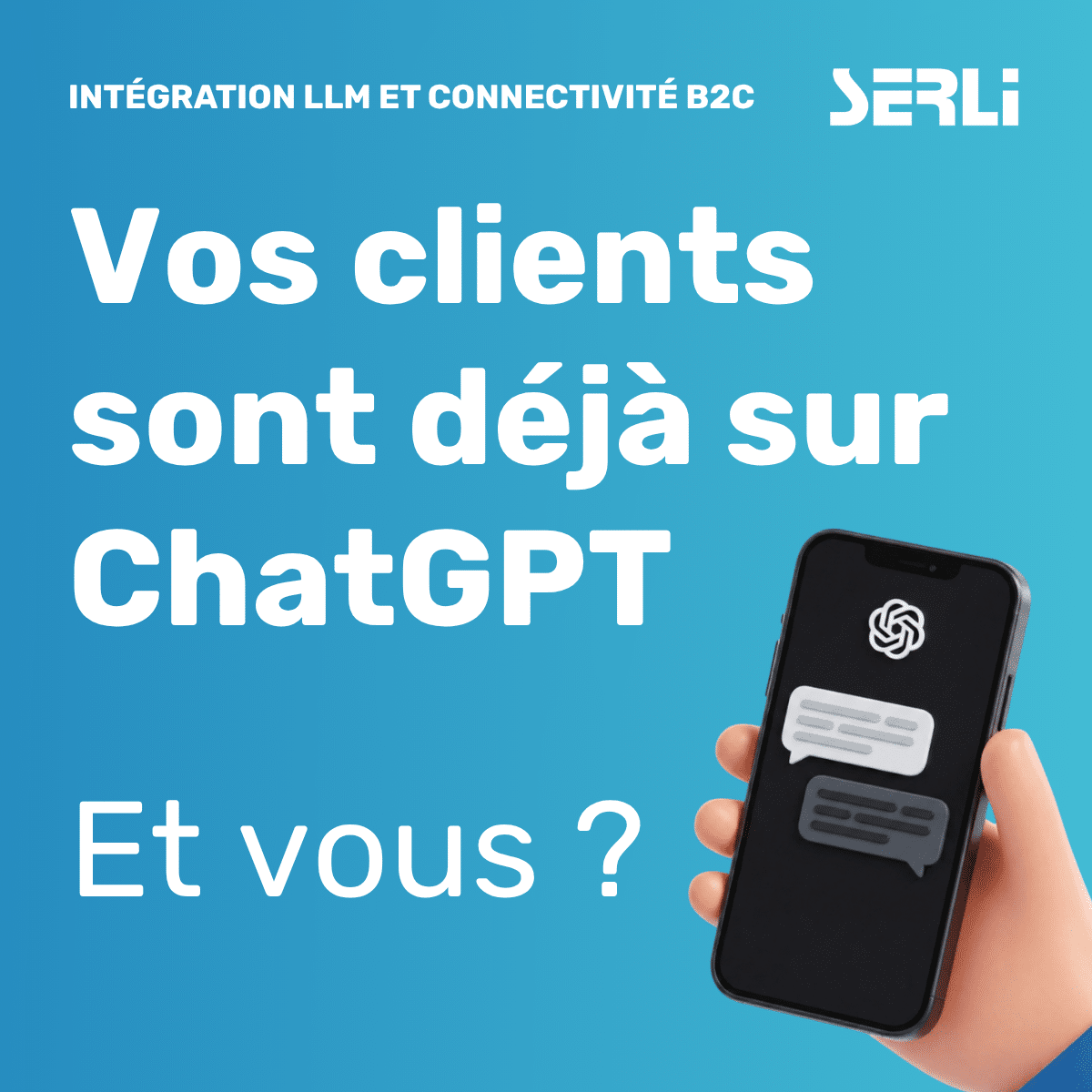 Connectez vos services sur ChatGPT, là où vos clients se trouvent !