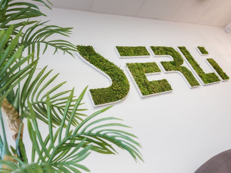 Le logo Serli en mousse végétale